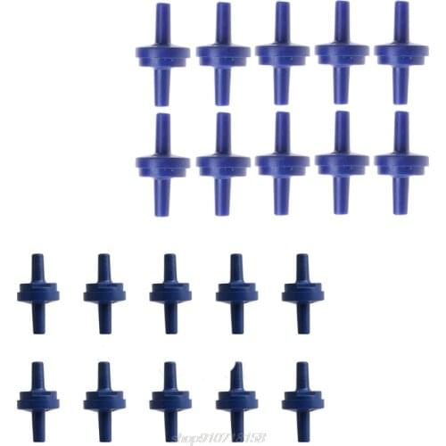 10x Aquarium Non-Return OneWay Check Valve CO2 Air Line Fish Tank Water Air Pump D18 20 Dropshipping