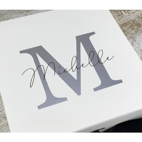 Personalized Wedding Gift Boxes, Will You Be My Bridesmaid Proposal , names and date ， Bridal Shower Thank you Gift Box