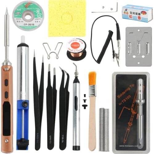 Regulatable Intelligent Electric Soldering Iron Digital TS100 Adjustable Welding Solder Iron TS-I BC2 K KU D24 B2 C4 Welding Kit