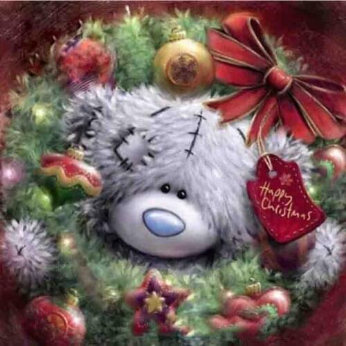OSH Christmas Greetings Animals Gift 5D Diy Full Square Round Diamond Painting Embroidery Mosaic Cartoon Cross Stitch Home Decor