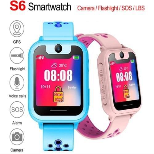 S6 GPS Phone Positioning baby smart watch 1.44 Inch Color Touch Screen SOS