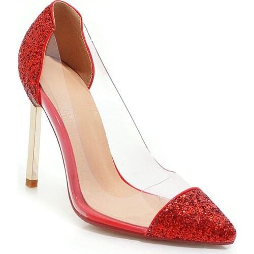 19 years of age season fashion footwear product with ultra fine with size 43 yards 32 - shallow mouth transparent single shoes