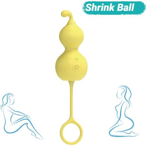 Geisha Balls Gourd Heating Vibrating Egg Dumbbell Clitoral Stimulation G-Spot Orgasm Masturbator Exercise Ball Shrinking Ball