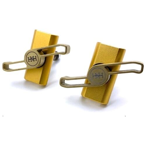 H&H Hinge Clamp Plate and Lever Set Titanium Parts Ti Fit for Brompton Bicycle Bike