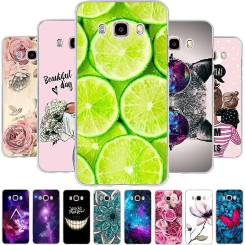 Silicone phone Case For Samsung Galaxy J7 2016 Cases J710 J710F Cover for Samsung J7 2016 Coque bumper Cartoon Silicon Cover