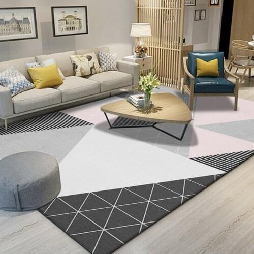 Living Room Nordic Carpet Family Decoration Childrens Room Sofa Coffee Table Floor Mat Bedroom Soft Floor Study Modern Floor