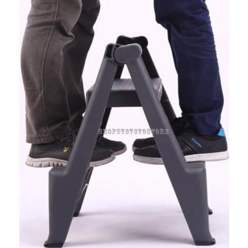 Ladder Household Folding Bench Car Washing Professional Two-step Ladder Thickened Plastic Pedal Indoor Herringbone Ladder Small