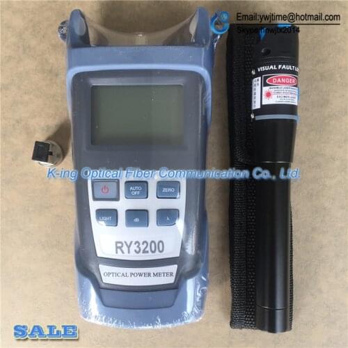 2 In 1 Fiber Optic FTTH Tool 5KM Visual Fault Locator and RY3200A Optical Power Meter -70~+10dBm SC/FC RY3200 OPM
