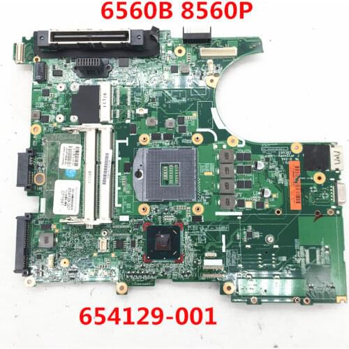 High quality For Probook 6560B 8560P 8560W Laptop motherboard 654129-001 654129-501 654129-601 HM65 100% full Tested