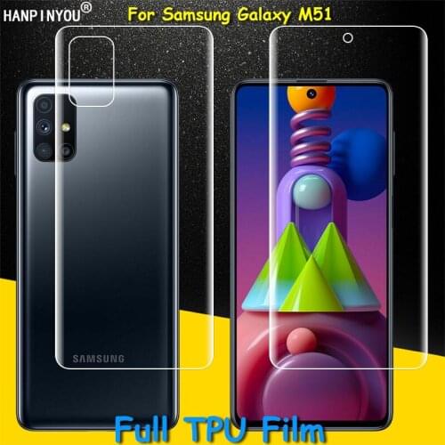 Front / Back Full Coverage Clear Soft TPU Film Screen Protector For Samsung Galaxy M51 M31 M30s M20 M40 M21 ( Not Glass )