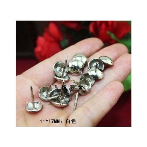 Iron 11MM*17MM antique brass Decorative Upholstery Tacks Nail Jewelry Gift Box Sofa Decorative Tack Stud Doornail Hardware