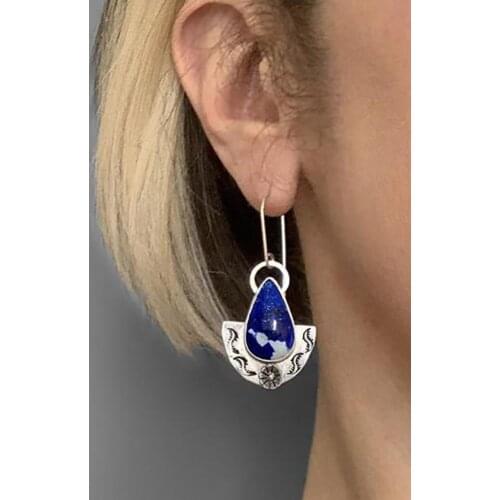 Woman earring Women Waterdrop Shape Rhinestone Dangle Ear Stud Long Hook Earrings Jewelry Gift long shaped rhinestones