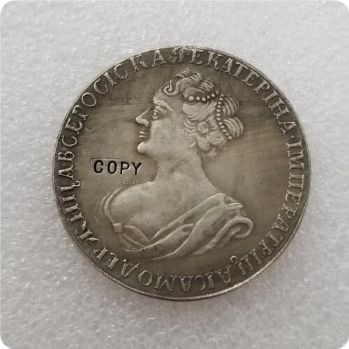 1 ROUBLE 1725 RUSSIA Ekaterina I COPY commemorative coins-replica coins medal coins collectibles