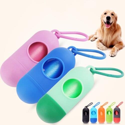 1Pcs Plastic Pet Dog Poop Bag Dispenser Waste Garbage Holder Dispensers Poop Bags Set Pets Dogs Trash Cleaning Supplies