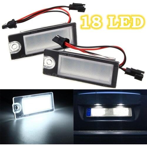 1 Pair LED License Plate Lights For Volvo S80 1999-2006 V70 XC70 S60 XC90