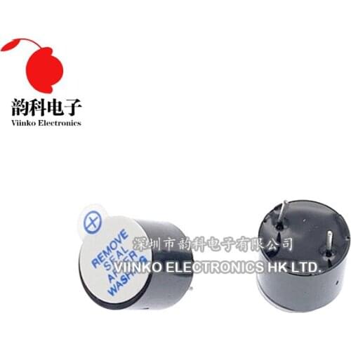 10pcs 5v Active Buzzer Magnetic Long Continous Beep Tone 12*9.5mm Integrated