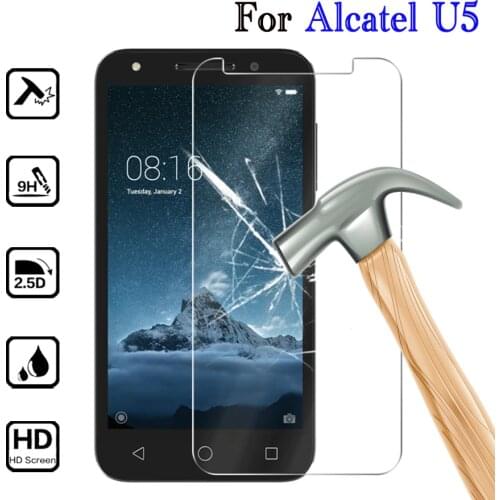 2PCS Tempered Glass 9H Protective Film Screen Protector phone for Alcatel U5 3G 4G HD 4047X 4047D 5044Y 5044D 5044T 5044I 5047D