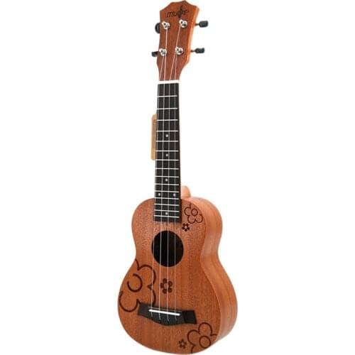 21 Inch Ukulele Sabilli Wood 4 Strings Concert Ukulele for Beginner Musical Instrume