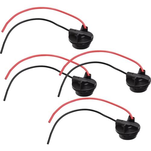 4Pcs Car Brake Turn Signal Light Bulb Socket Wiring Harness Plug Adapter Connector 150 Degree Fit For S25 SC Bayonet BAU15S 1156