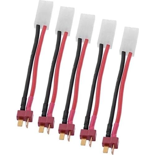 5Pcs Deans Charging adapter T Male Plug to Female Tamiya Head Male For RC Car Lipo Battery Charger