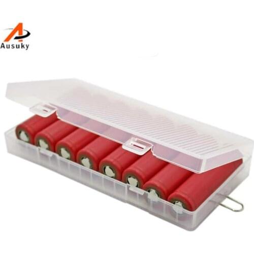 A Ausuky 8pcs*18650 high-end battery box /4 section 18650 battery battery storage protection box 20