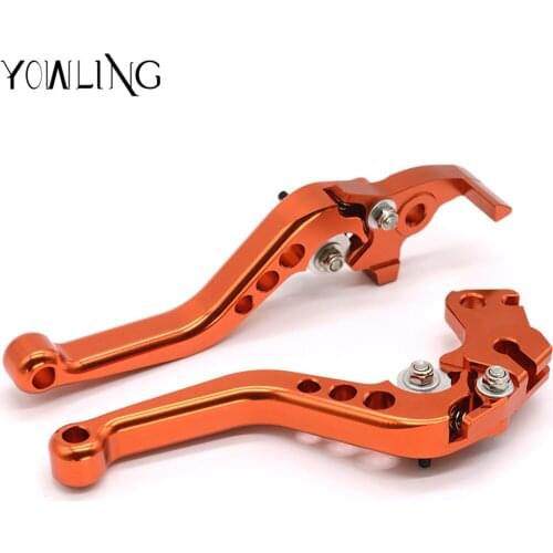 CNC Aluminum Brake Clutch Levers Short Adjustable Brakes for 200 RC200 2014-2015 390/RC390/DUKE250 2013-2019