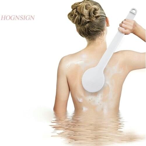 Bathing Artifact Bath Brush Long Handle Soft Hair Towel Tool Back Body Cleansing Care Stress Relax Shower Massager
