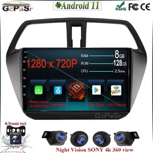 Android 10 Car Radio Player for Suzuki SX4 2 S-Cross 2012 - 2016 Car Multimedia Video player GPS Navigation BT WIFI