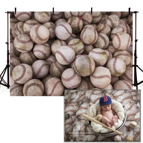 Baseball Photography Background Newborn Photo Backdrop Children Decoration Props Printed Banner For Photo Studio