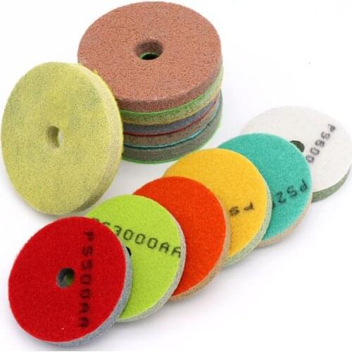 3" 4" Sponge Sanding Disc/Sponge Diamond Polishing Pads For Polishing Marble Granite Artificial Stone