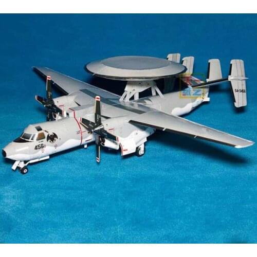 E2 Hawk Eye Early Warning Machine Paper Model DIY Puzzle Hand Lesson Aircraft Origami Military Toy Paper