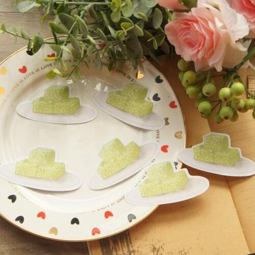 30pcs DIY Picnic Theme Green Tea Jelly Design Paper As Creative Craft Paper Background Scrapbooking DIY Use