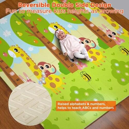 Baby Play Mat Xpe Foldable Mat Kids Crawling Mat Childrens Carpet Kids Rug Activity Games Toys Xpe Puzzle Mat Educational Play