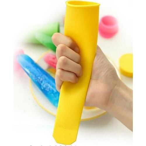 Ice Cream Mold Maker 8pc/lot ice cube Food-Grade Silicone Frozen Ice Pop Mold Kitchen DIY Tool ice cream sticks