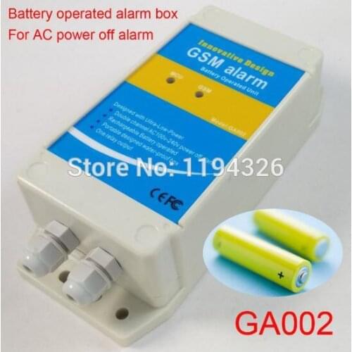 GSM SMS ALARM BOX for AC power failure alarm Works with GSM cell phones