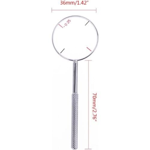 Round Optical Cross Cylinder Lens Tool Optical Instruments Ophthalmic Lens Diopters Optometry Accessories 0.25 / 0.50
