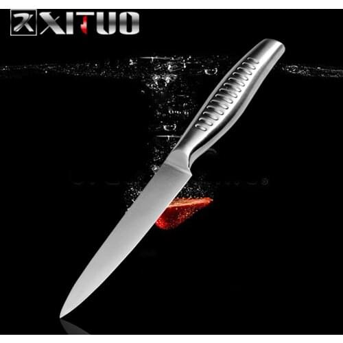 XITUO 5 inch Paring Kitchen Knives 3Cr13 Stainless Steel Chef Knife Utility Peeling Slicing Knife Vegetable Steak Cleaver Tools