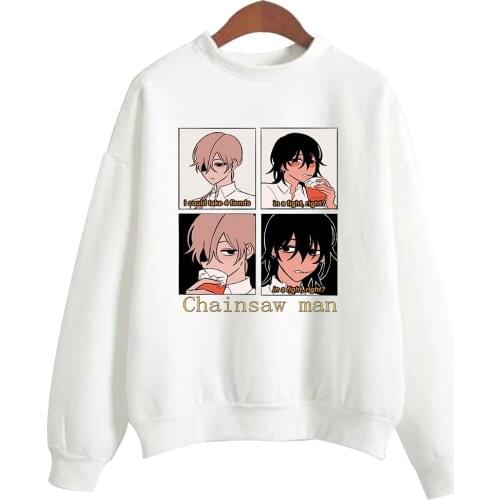 2021 Hot Japanese Anime Chainsaw man Hoodies Lovely Mens Hoodie Sweatshirts Hoodies