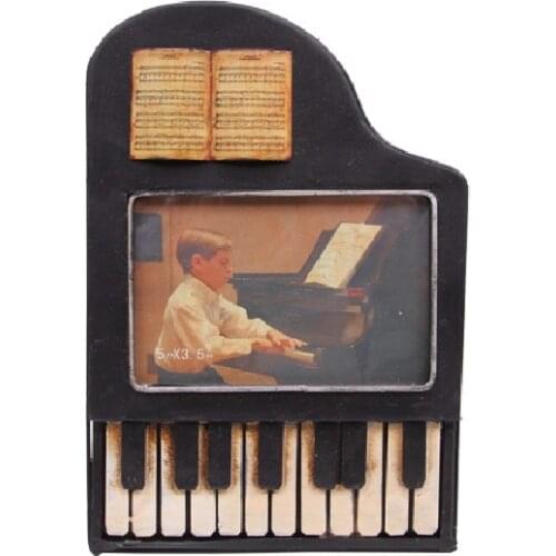 Photo Frame Metal Piano Decorative 2014gift Vintage Trinket Miniature Nostalgic Handmade Hand Painted Quality Durable Home Decor
