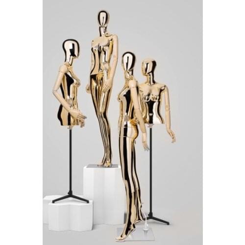 Fashionable Best Quality Manufacturer Model Female Golden Mannequin Customize Design Hot Sale