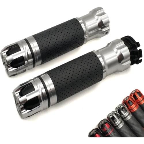 Motorcycle Anti-Skid Handle ends handlebars Racing hand grips CNC 22mm 7/8" For Yamaha xt 660 TMAX 500 530 t max 500 530 XP500