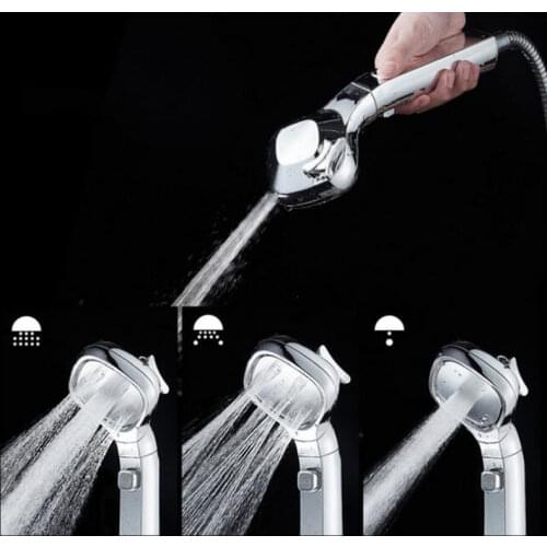 High Pressure Rainfall Shower Head 4 Gear Handheld Shower Nozzle For Bathroom Shower Head Water Saving Filter Spray Accessory