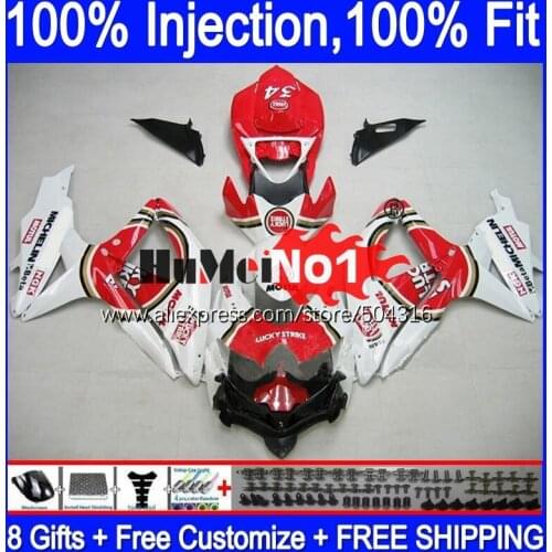 OEM For SUZUKI GSXR-750 GSXR600 GSX-R750 2008 2009 2010 17MC.125 Lucky Strike GSXR-600 K8 GSXR750 GSXR 600 750 08 09 10 Fairings