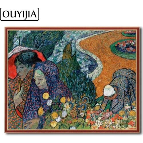 OUYIJIA 5DDIY Diamond Painting Oil Vincent Willem Van Gogh Decoration Embroidery Diamond Mosaic Rhinestone Character CrossStitch