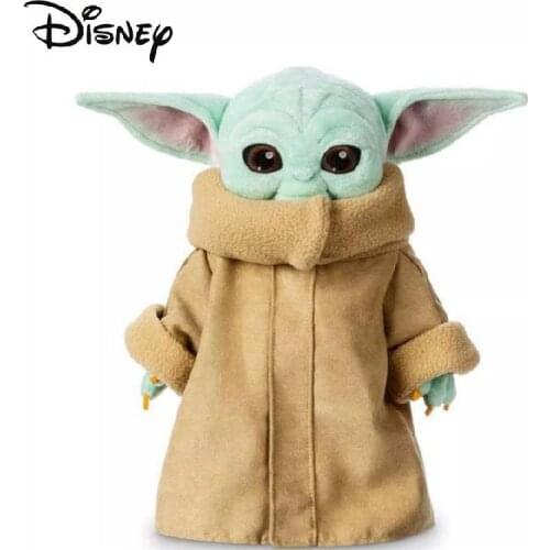 Disney Star Wars Plush Master Yoda The Aliens Mandalorian Cartoon Baby Dolls Toy New Year Christmas Gifts Decorations Key Chain