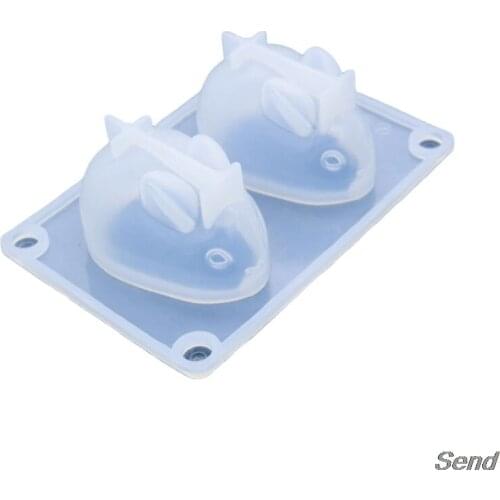 1pcs Liquid Standing rabbit silicone mold DIY resin jewelry pendant necklace pendant mold resin molds for jewelry