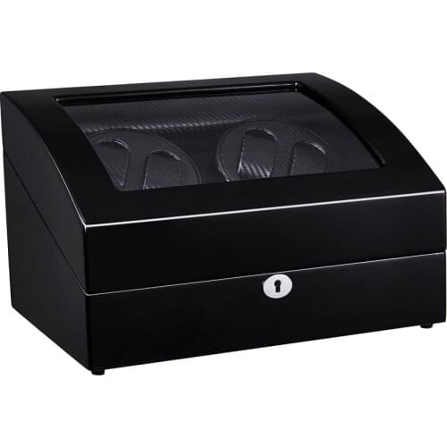 Watch Winder ,LT Wooden Automatic Rotation 4+6 Watch Winder Storage Case Display Box black colors 2019
