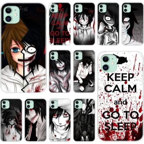 Anime Jeff The Killer Silicone Phone Case for Apple iPhone 12 Mini 11 Pro XS Max X XR 6 6S 7 8 Plus 5 5S SE 2020 luxury Cover