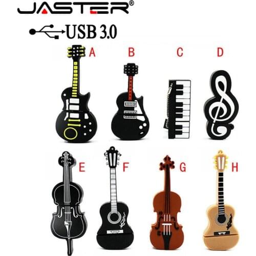 JASTER USB 3.0 Music note pen drive musical instrument usb flash drive pendrive 4GB 16GB 32GB 64GB cartoon memory stick U disk