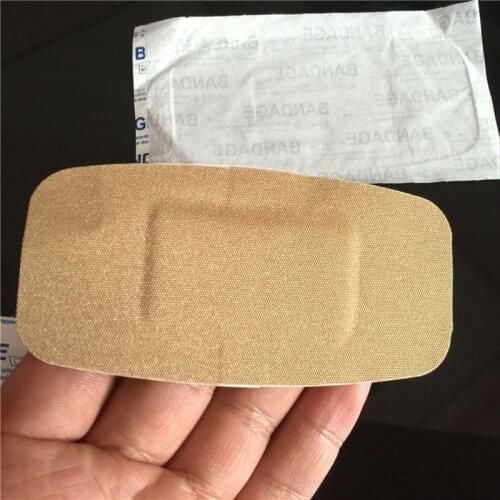 10pcs 5*10cm Non-woven Medical Bandage Adhesive Wound Dressing Band Aids Bandage Waterproof Hypoallergenic Wound First Aid
